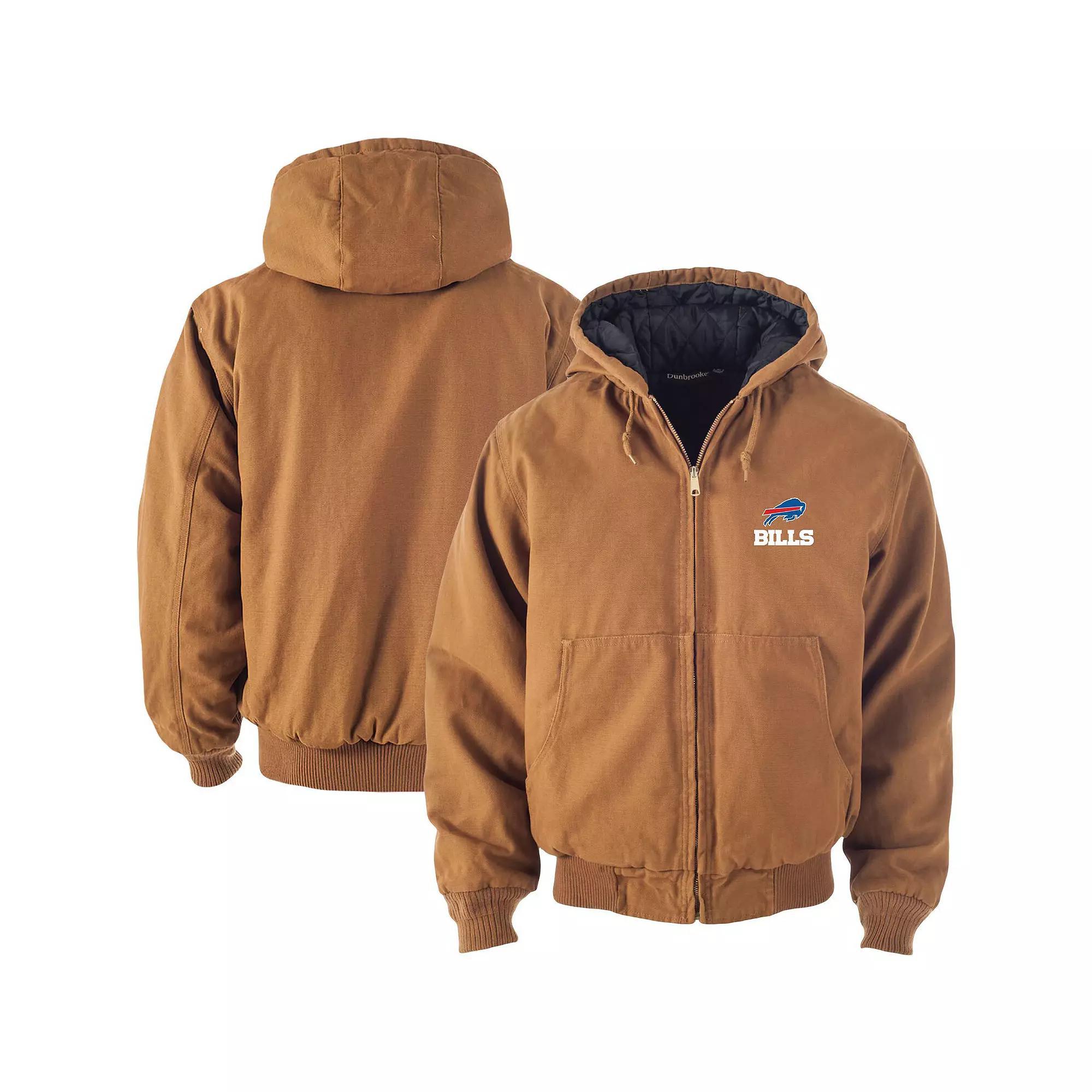 Men's Dunbrooke Tan Buffalo Bills Big & Tall Dakota Canvas Hoodie Full-Zip Jacket, Size: XLT, Team Product Image
