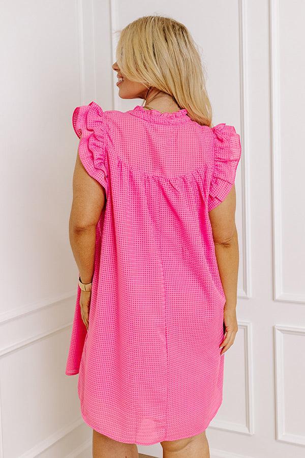 Casually Chic Shift Dress In Pink Curves Product Image