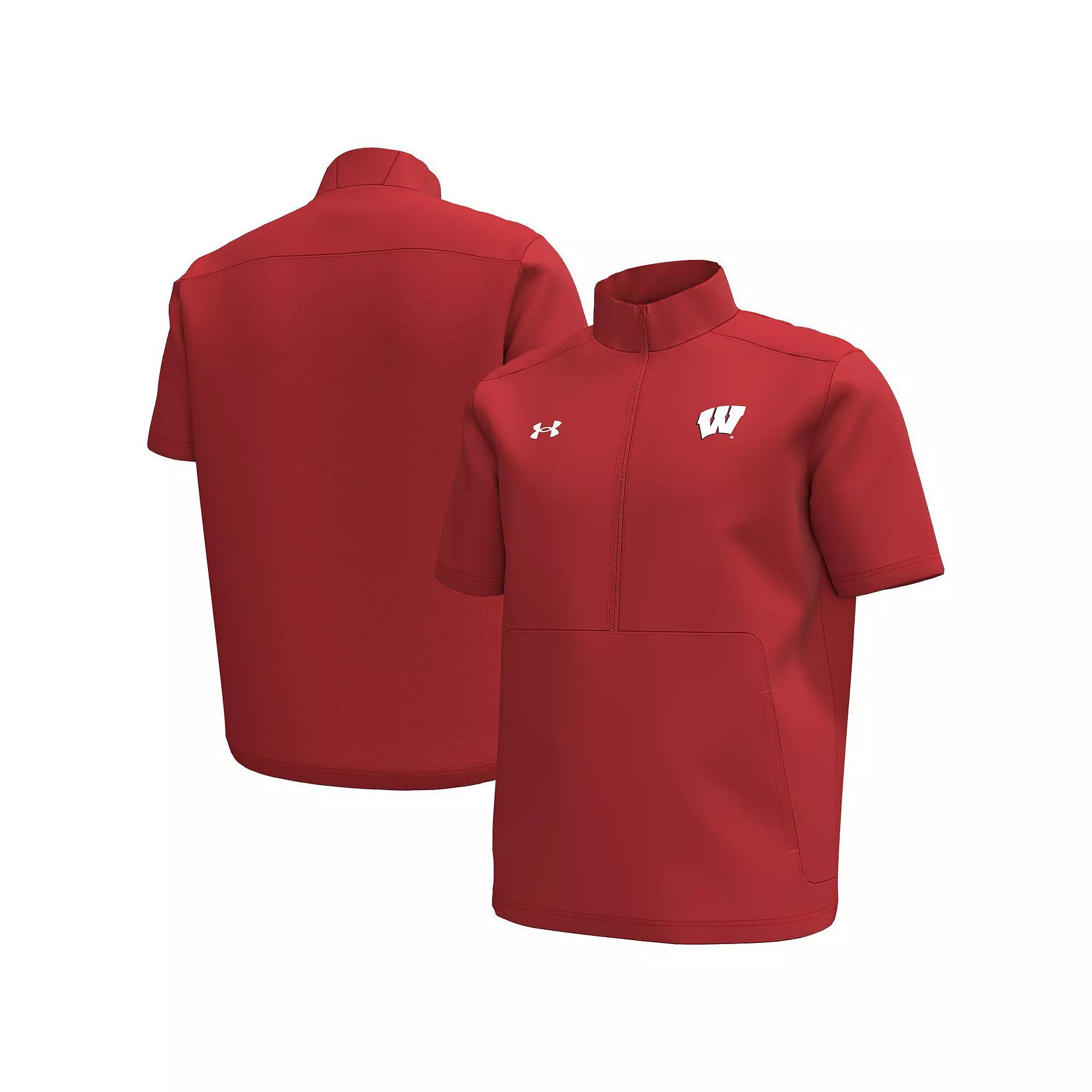 Men's Under Armour Garnet South Carolina Gamecocks Motivate Quarter-Zip Short Sleeve Top, Size: Medium, Red Product Image