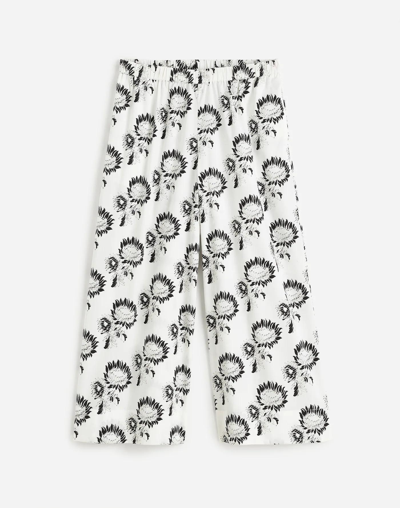 Pull-On Culottes in Cotton Poplin Product Image