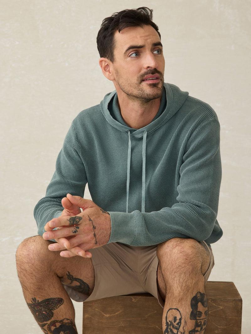 Sunwashed Sweater Hoodie - Mountain Olive Product Image