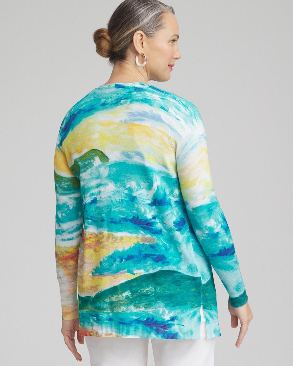 Linen Embroidered Applique Shirt Product Image