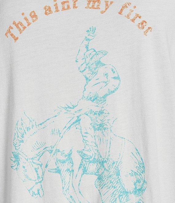 The Laundry Room Short Sleeve Ain't My First Rodeo Graphic Oversized T-Shirt Product Image