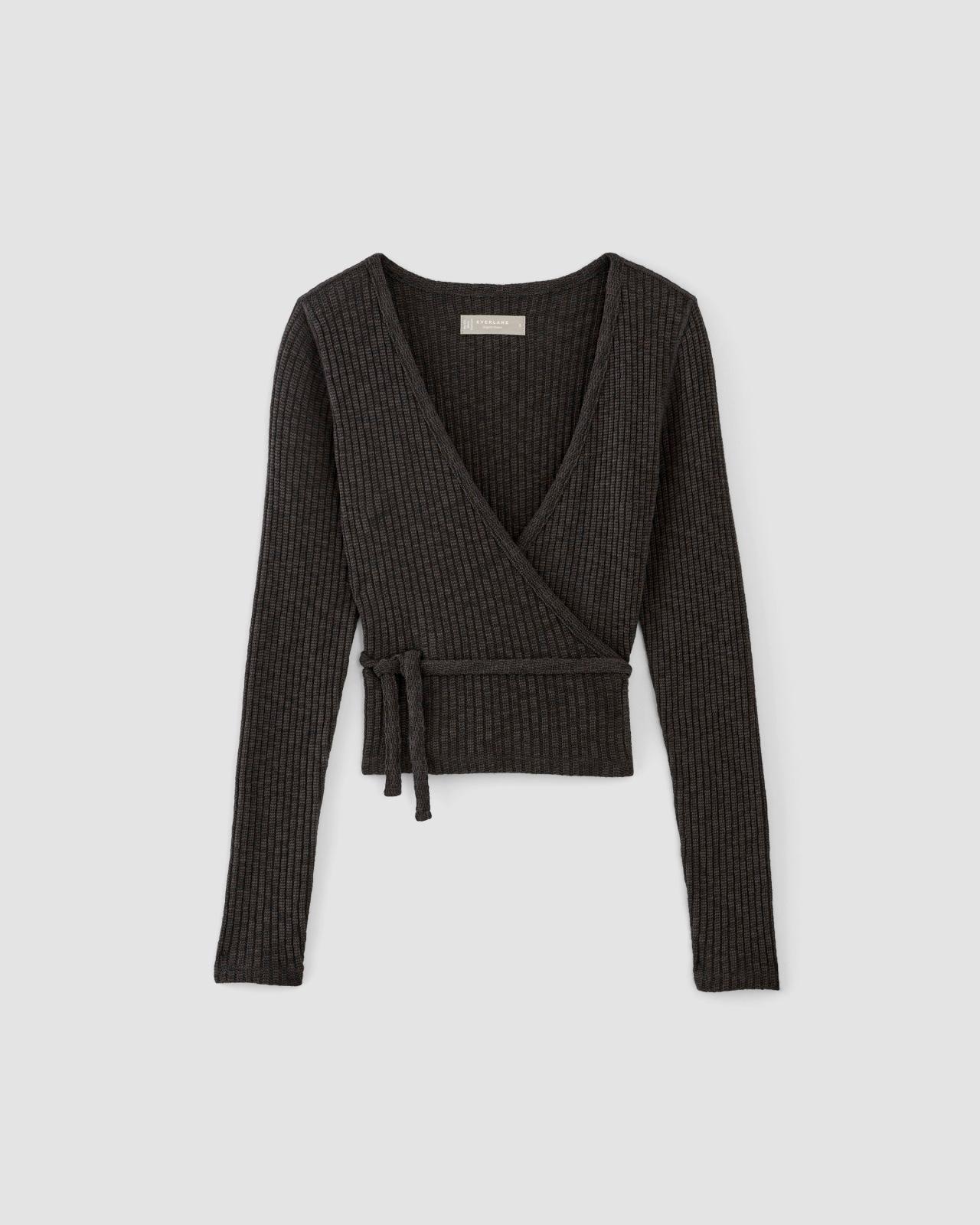 The Cozy Rib Wrap Top Product Image