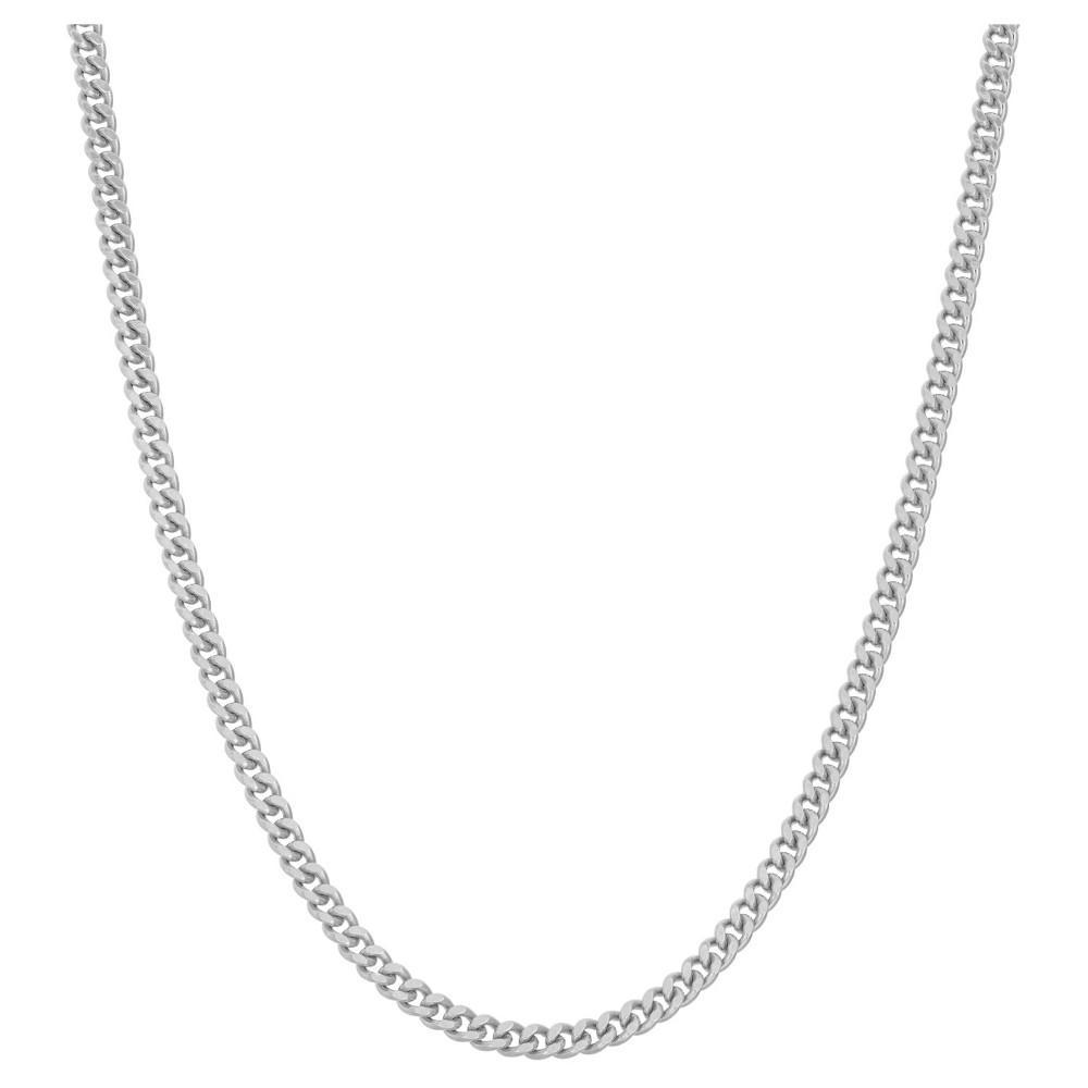 Jordan Blue Sterling Silver Adjustable Curb Chain Necklace, Women's, Size: 22", Grey Product Image