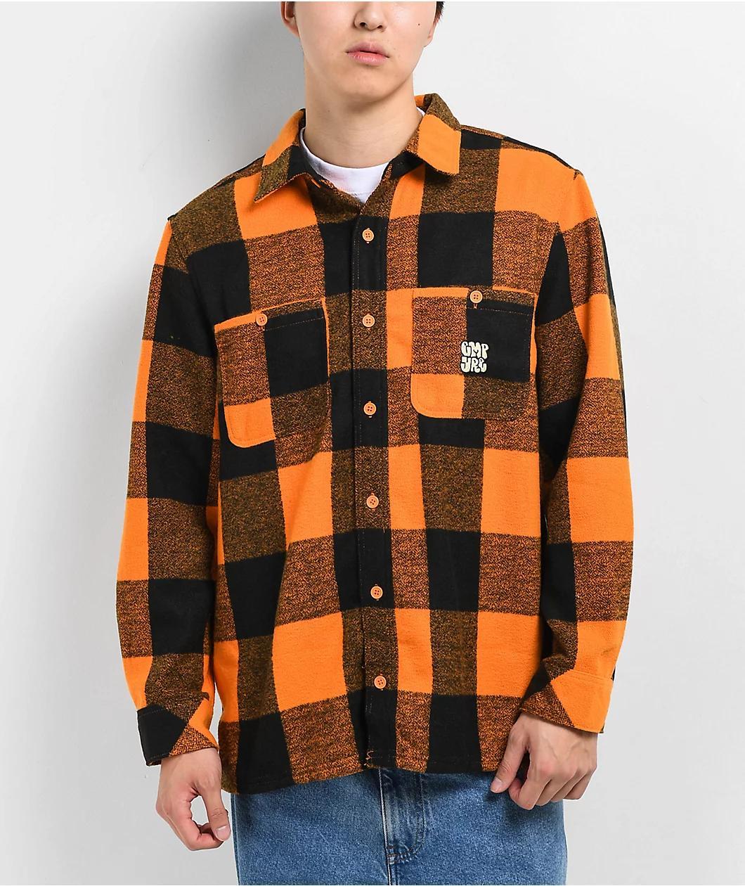 Empyre House Orange Flannel Shirt Product Image