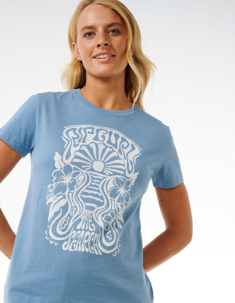 RIP CURL High Tide Psychic Womens Tee - DUSTY BLUE Product Image