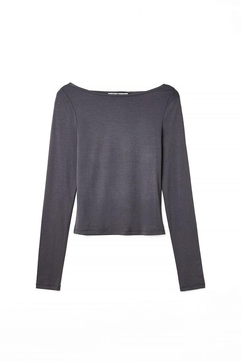 Boat Neck Long Sleeve Top Product Image