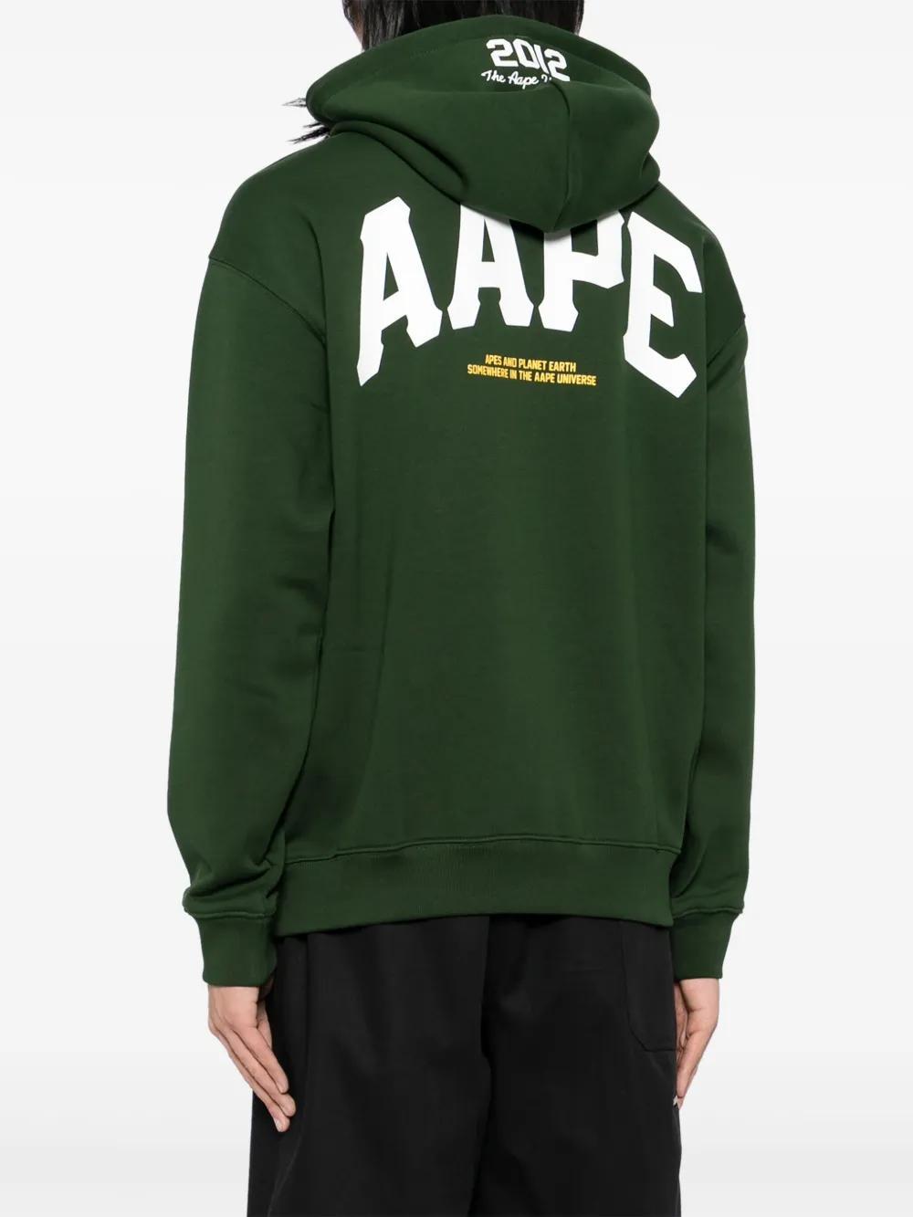 logo-print hooded jacket Product Image