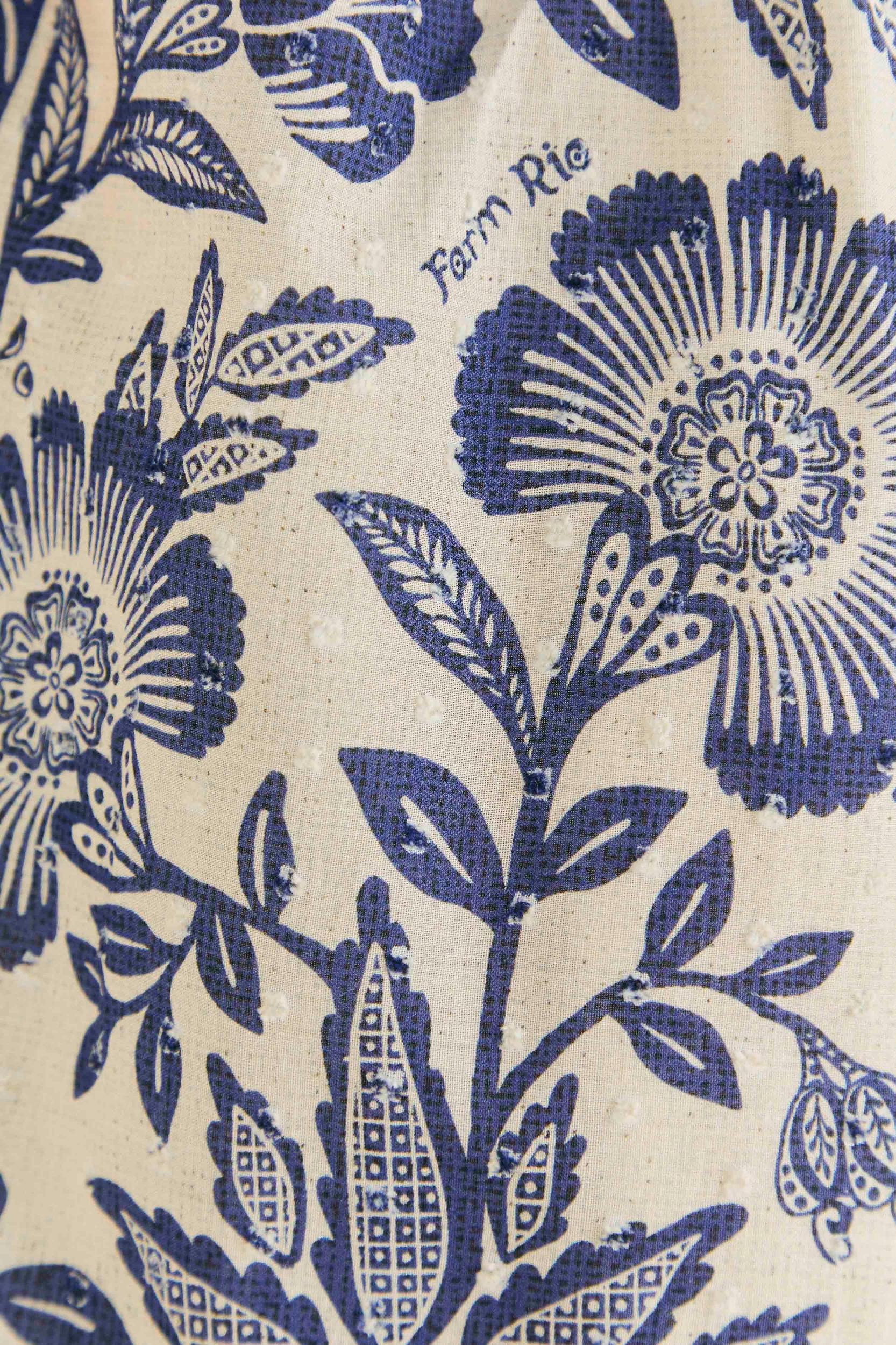 Blue Pineapple Garden Maxi Dress Product Image