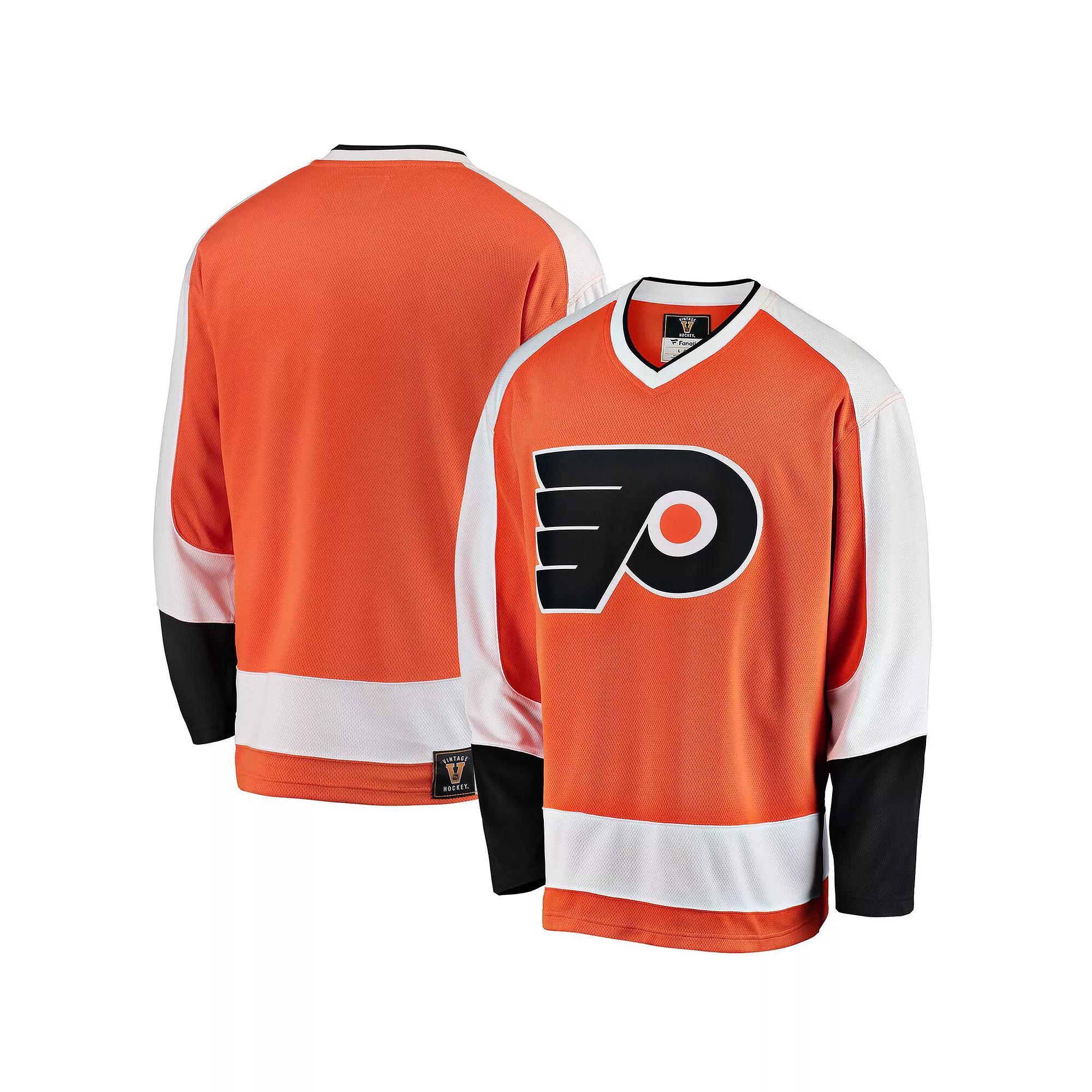 Mens Fanatics Branded Orange Philadelphia Flyers Premier Breakaway Heritage Blank Jersey Product Image