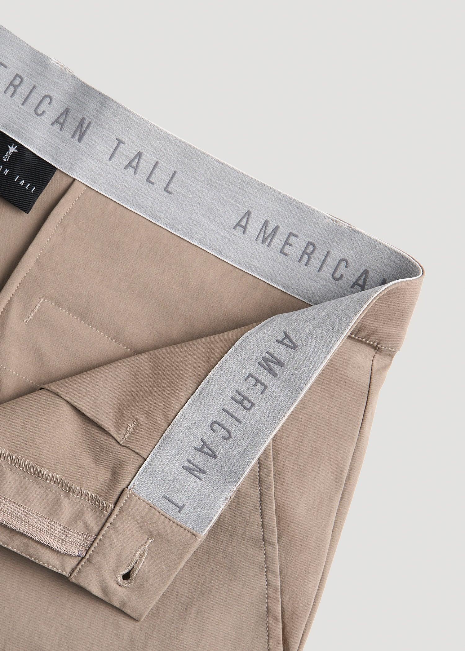 TAPERED FIT Traveler Chino Pants for Tall Men in Light Khaki Product Image