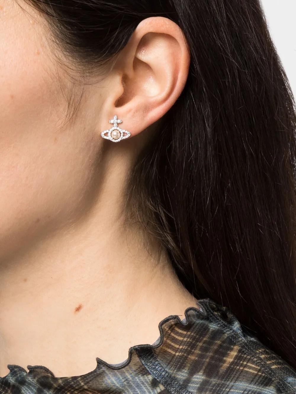 Orb crystal-embellished earrings Product Image