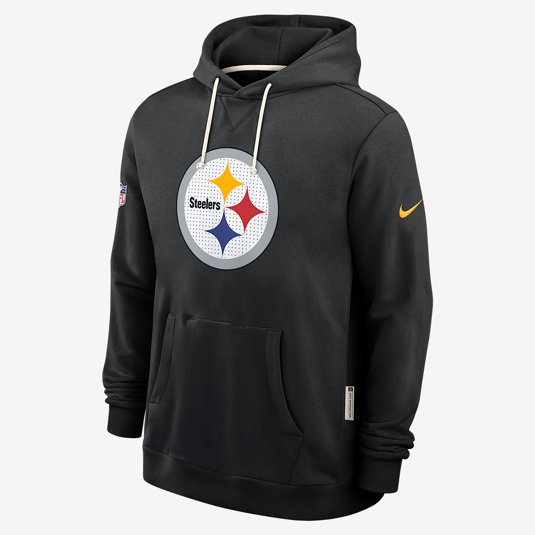 Pittsburgh Steelers Initial Home Sideline Men's Nike Dri-FIT NFL Pullover Hoodie Product Image