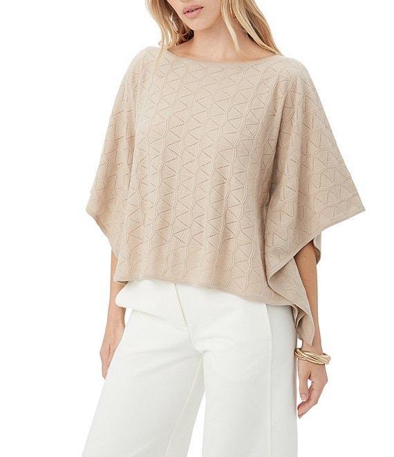Trina Turk Chic Wrap 2 Boat Neck 3/4 Dolman Sleeve Sweater Product Image