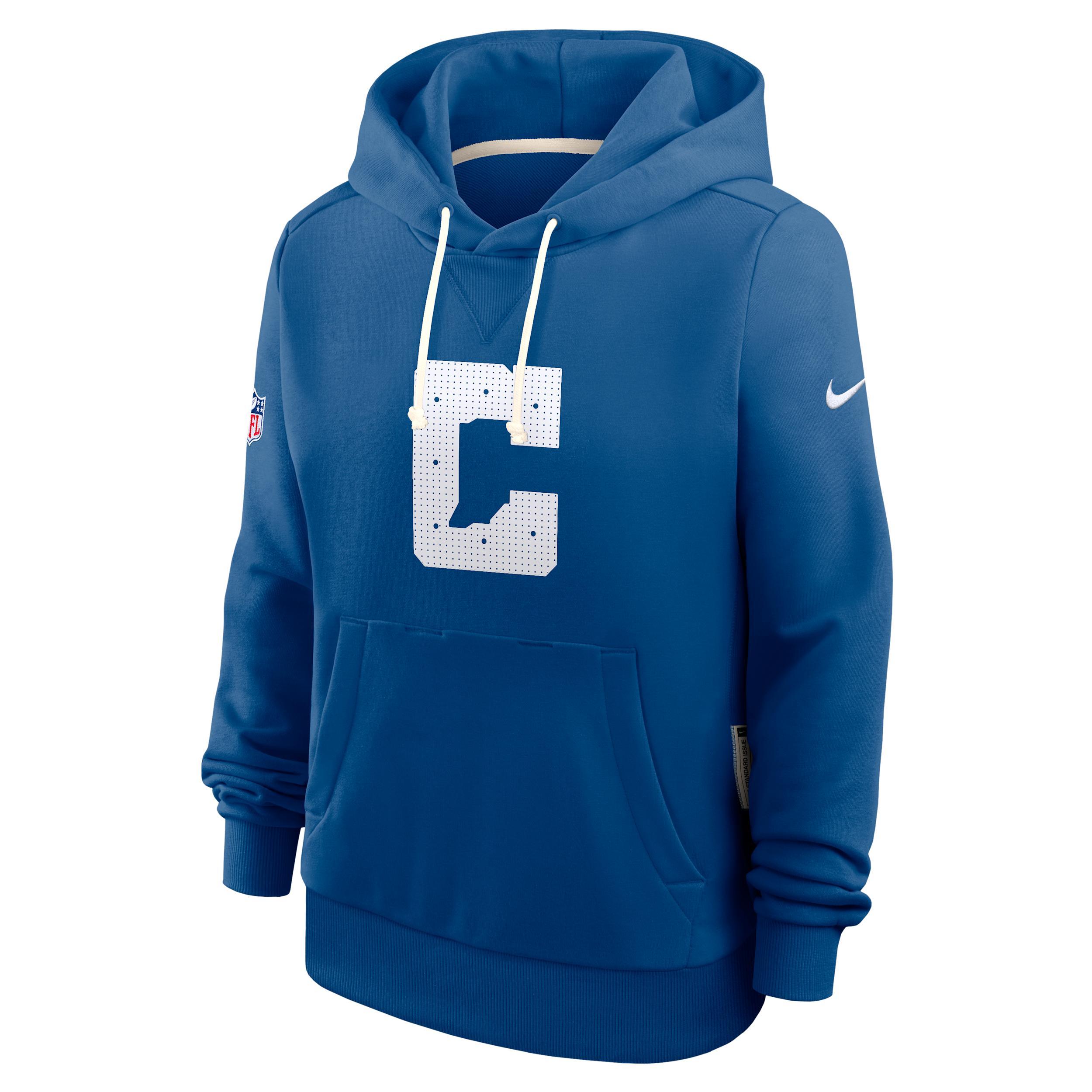 Indianapolis Colts Sideline Nike Women's Dri-FIT NFL Pullover Hoodie Product Image