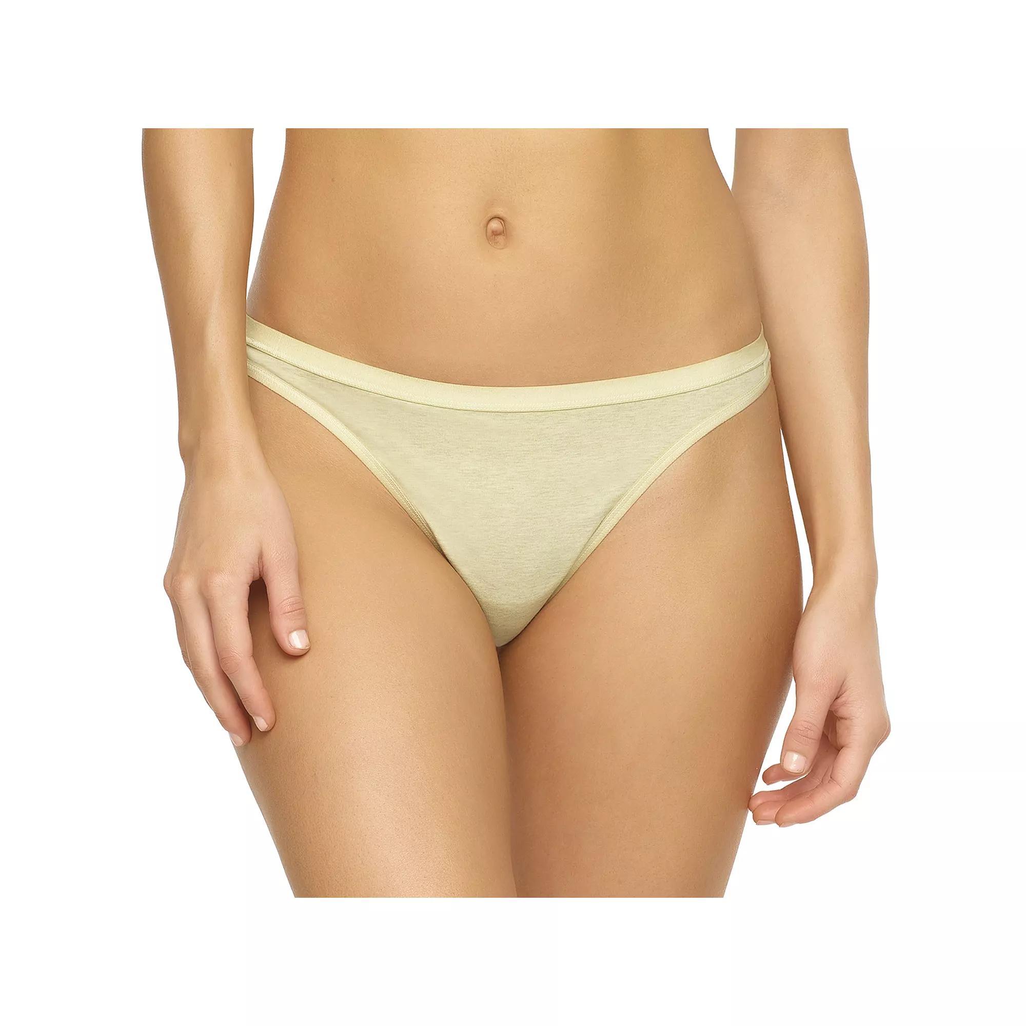 Women's Jezebel Cotton Thong 530121, Size: Large, Aloe Product Image
