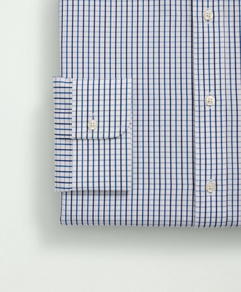 Supima® Cotton Poplin English Collar, Tattersall Dress Shirt Product Image