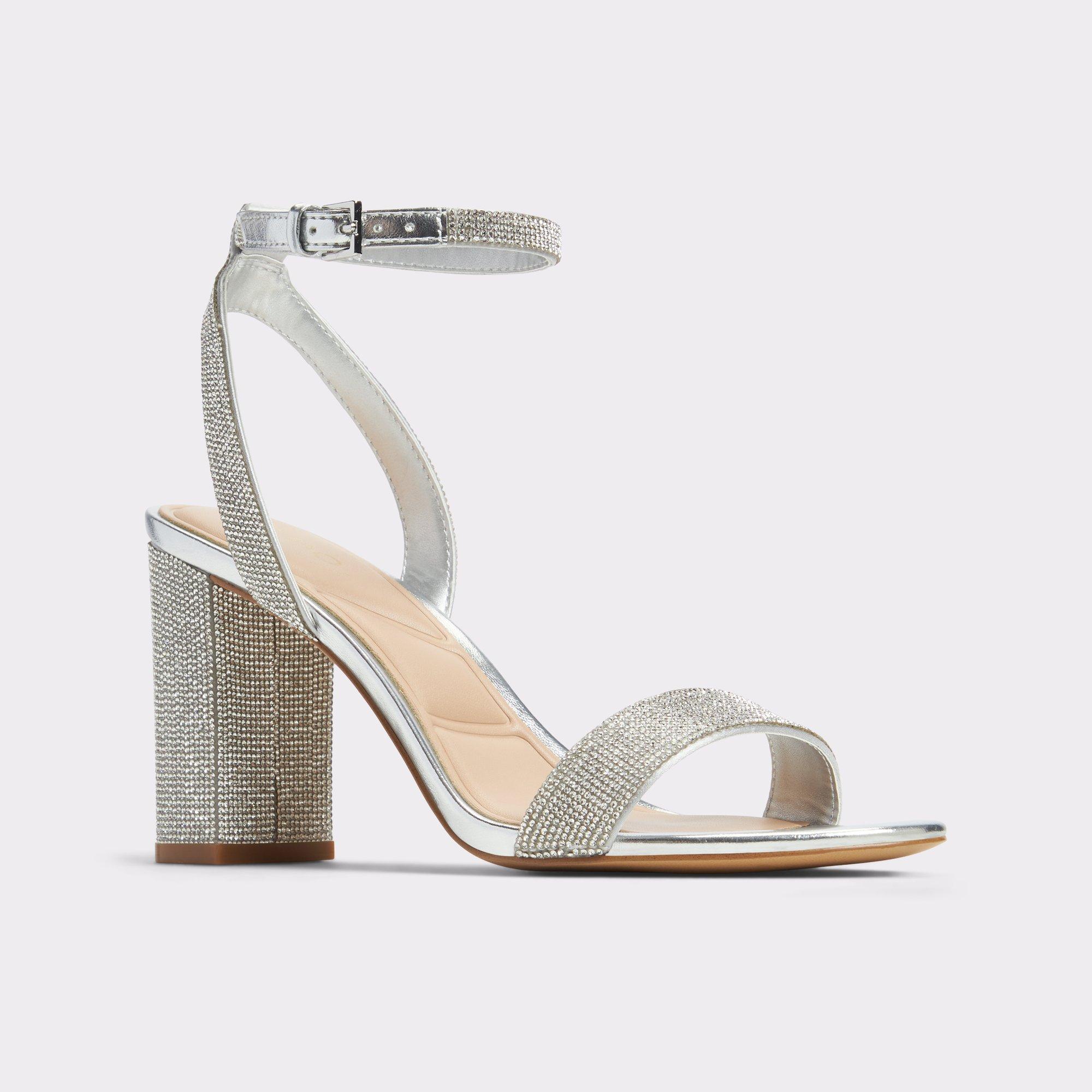Rhiannon Silver Women's Strappy sandals | ALDO US Product Image