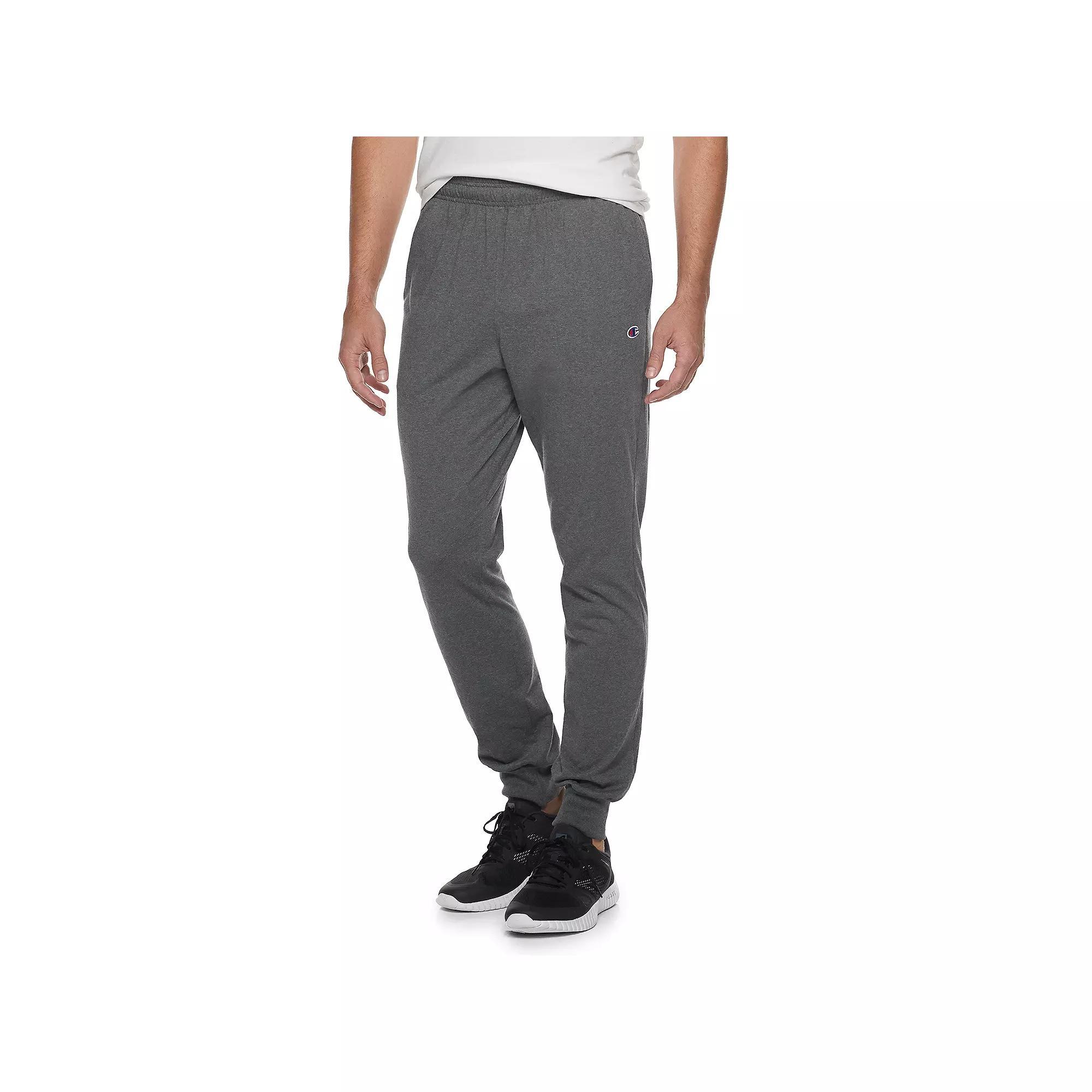 Men's Champion® Jersey Joggers, Size: Large, Granite Grey Product Image