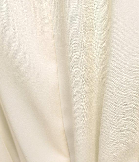 Antonio Melani Roxanne Point Collar Long Sleeve Ruched Tie Waist Button Front Shirt Dress Product Image