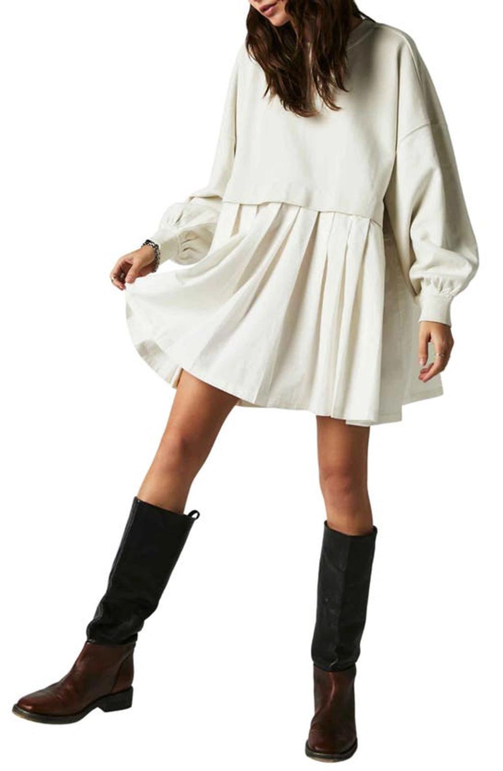 Womens Eleanor Pleated Trapeze Sweatshirt Product Image