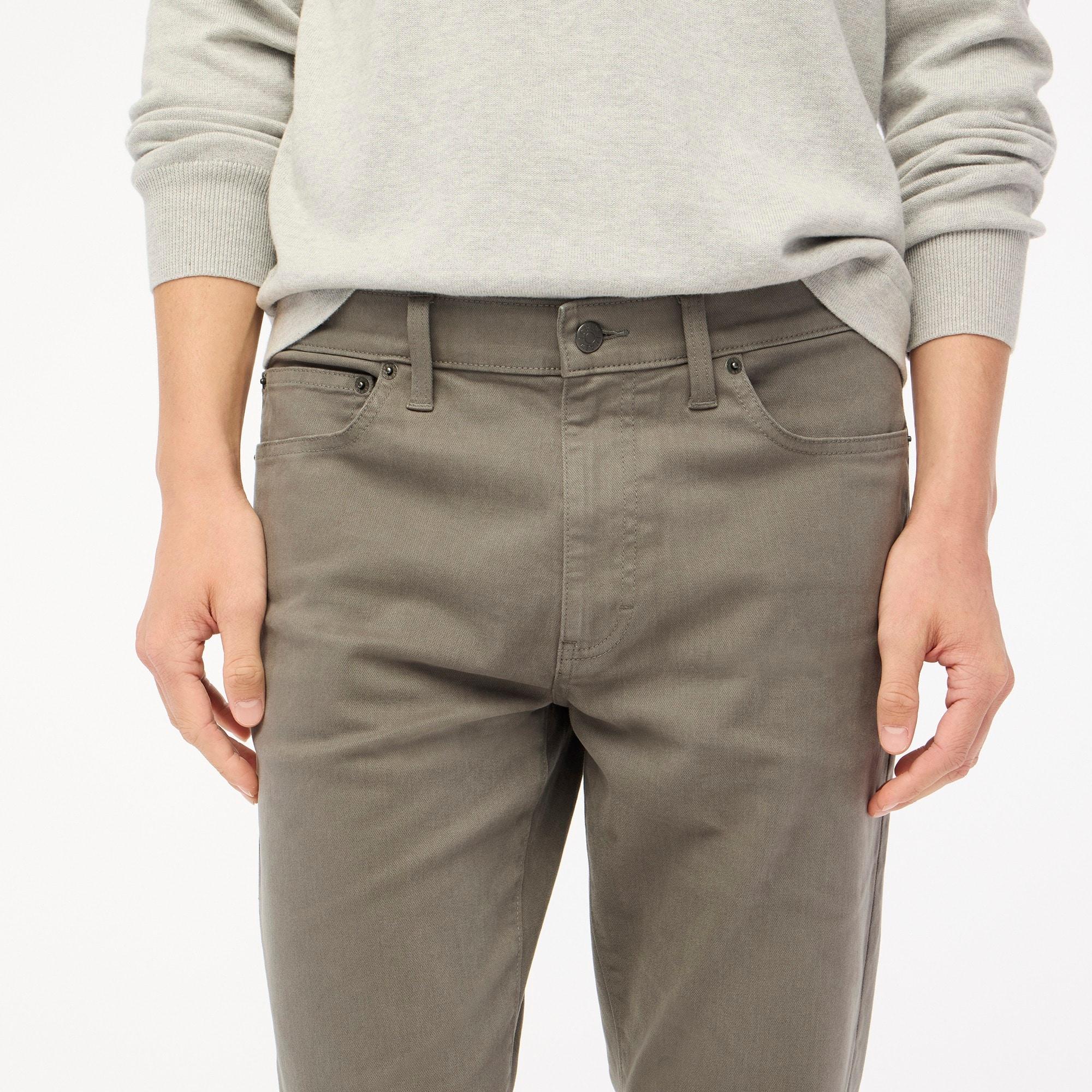 Straight-fit garment-dyed five-pocket pant Product Image
