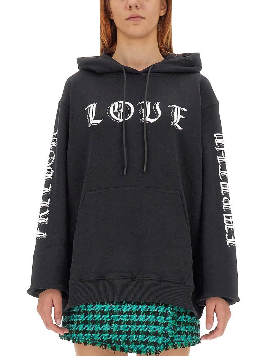 MSGM Sweatshirt With Logo In Black Product Image