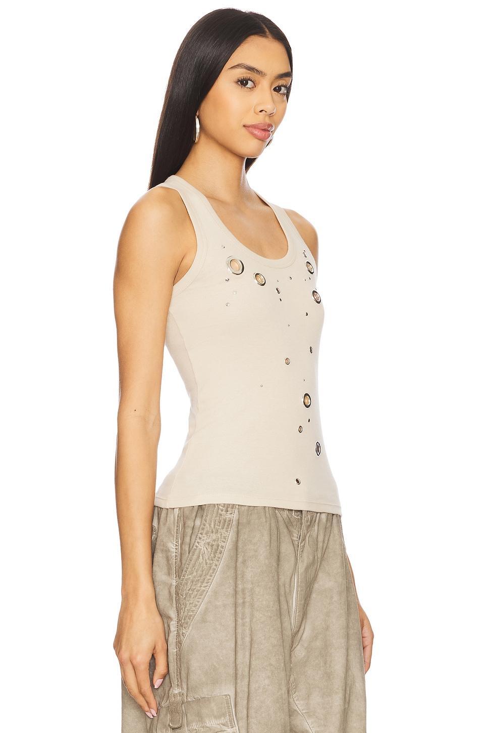 Eyelet Studded Tank Top Jaded London Product Image