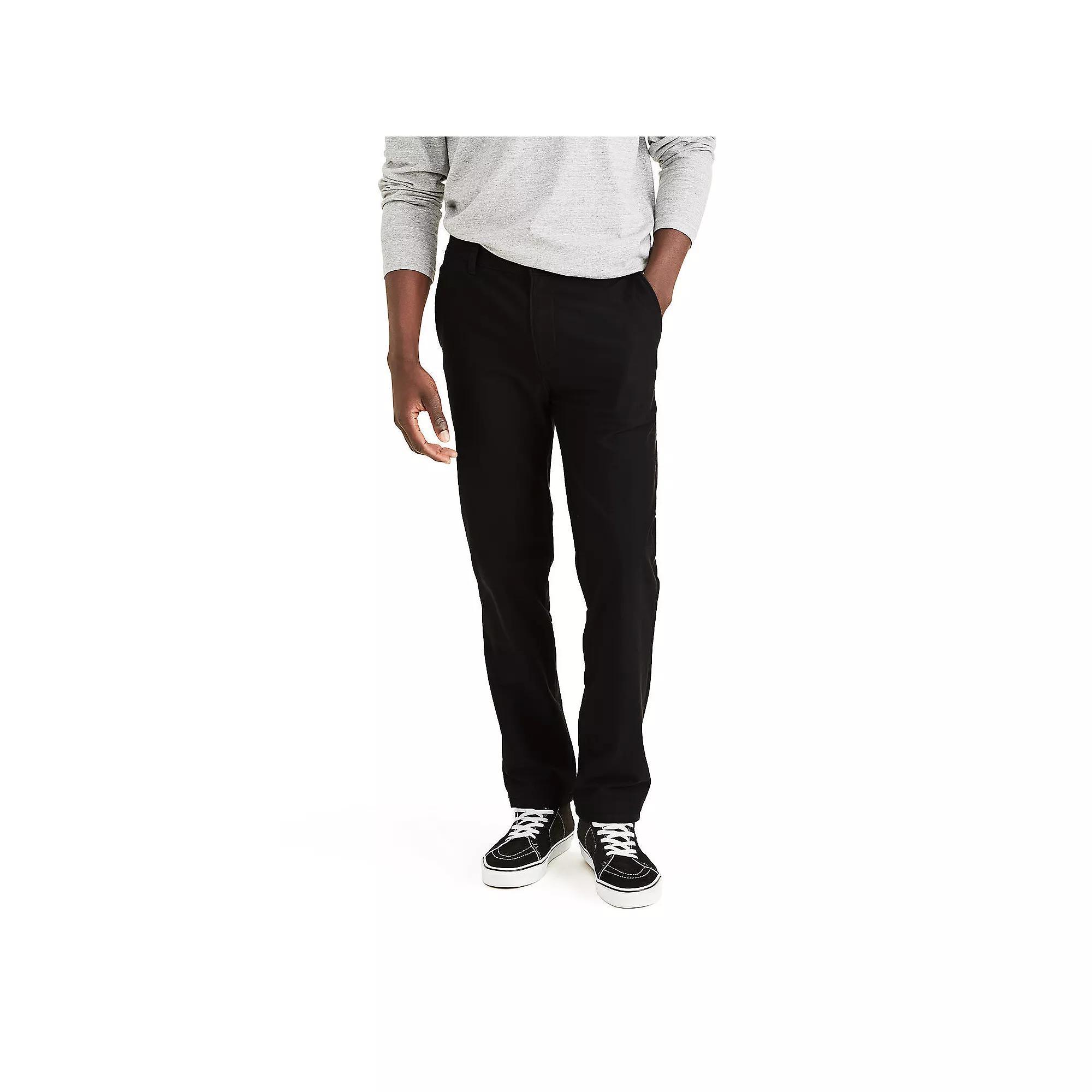 Big & Tall Dockers® Straight-Fit Smart 360 Knit™ Comfort Knit Chinos, Men's, Size: 46X34, Mineral Black Product Image