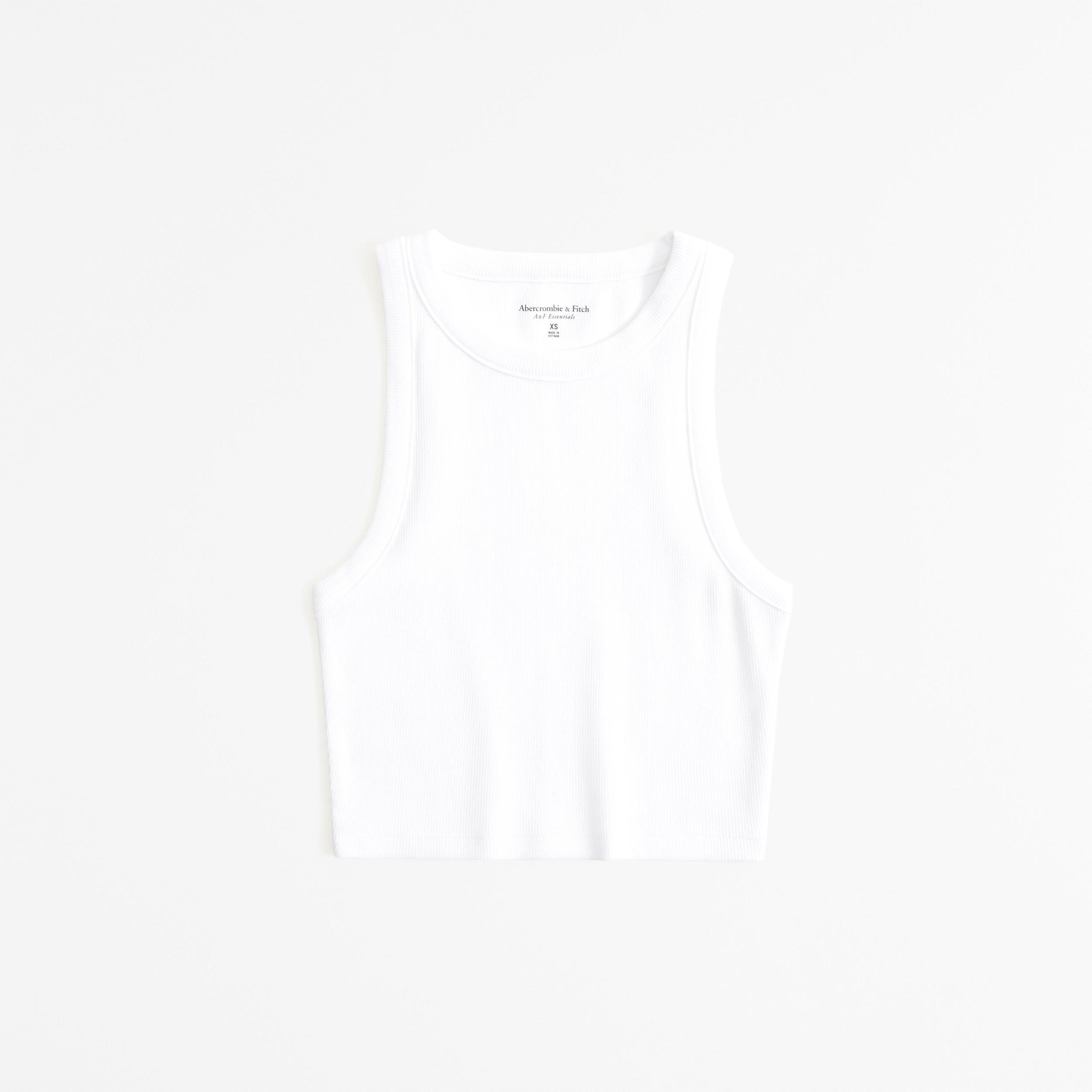 Essential Ultra Cropped High-Neck Rib Tank Product Image