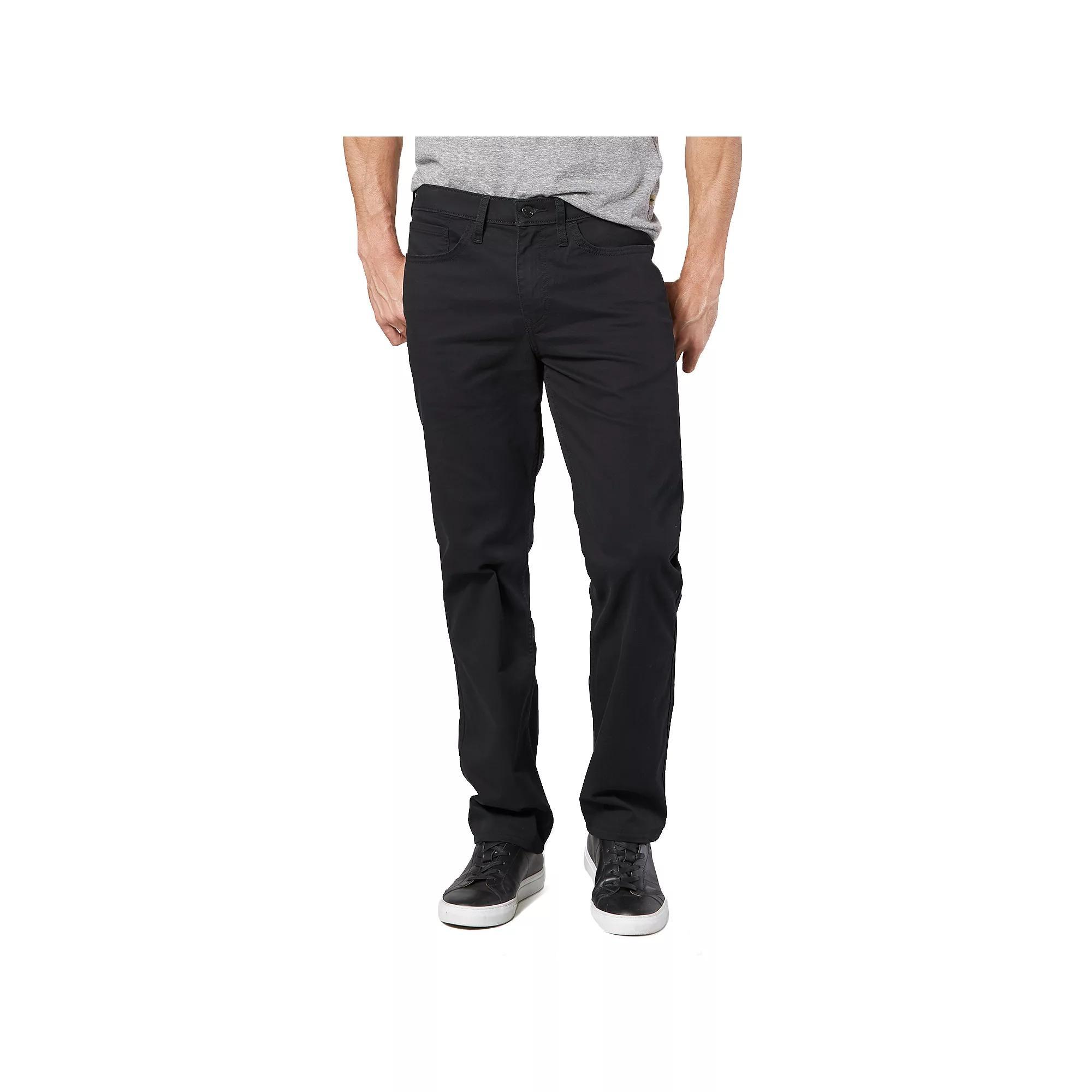 Men's Dockers® Jean Cut Khaki All-Seasons Tech Straight-Fit Pants, Size: 34X34, Black Product Image