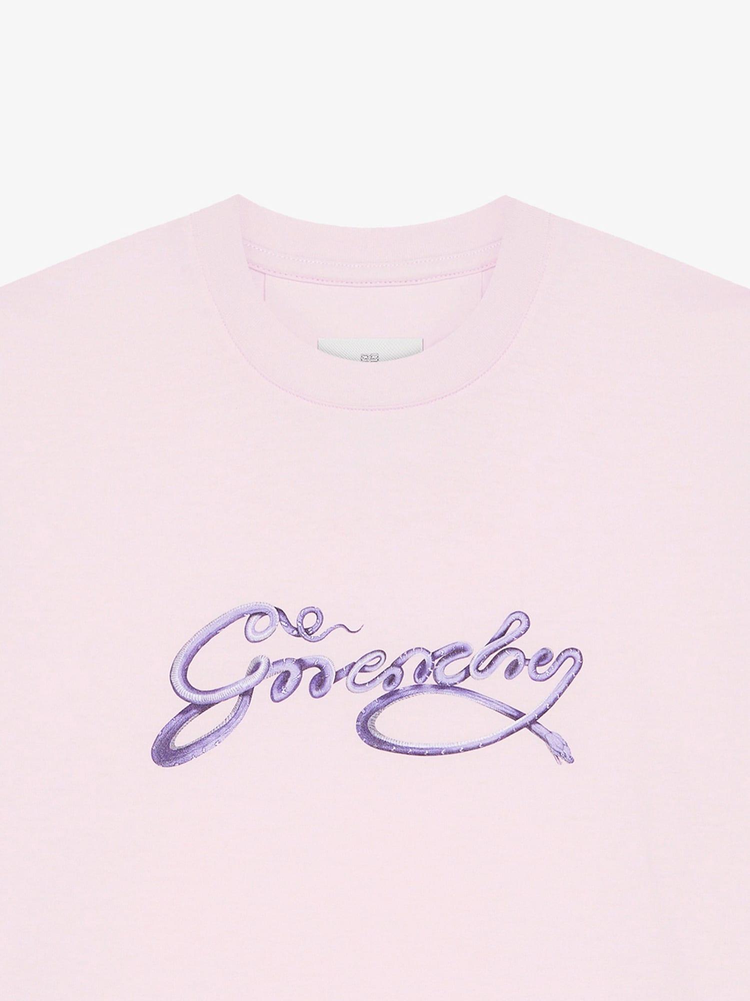 T-shirt in cotton with GIVENCHY snake print Product Image