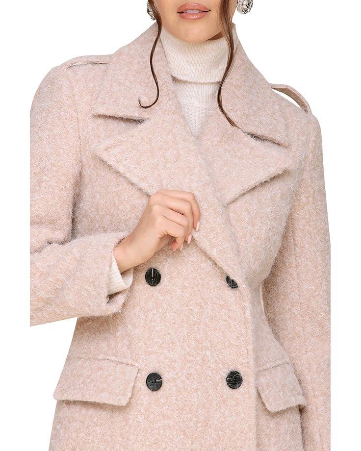 Women's Avec Les Filles Textured Double Breasted Maxi Coat Product Image