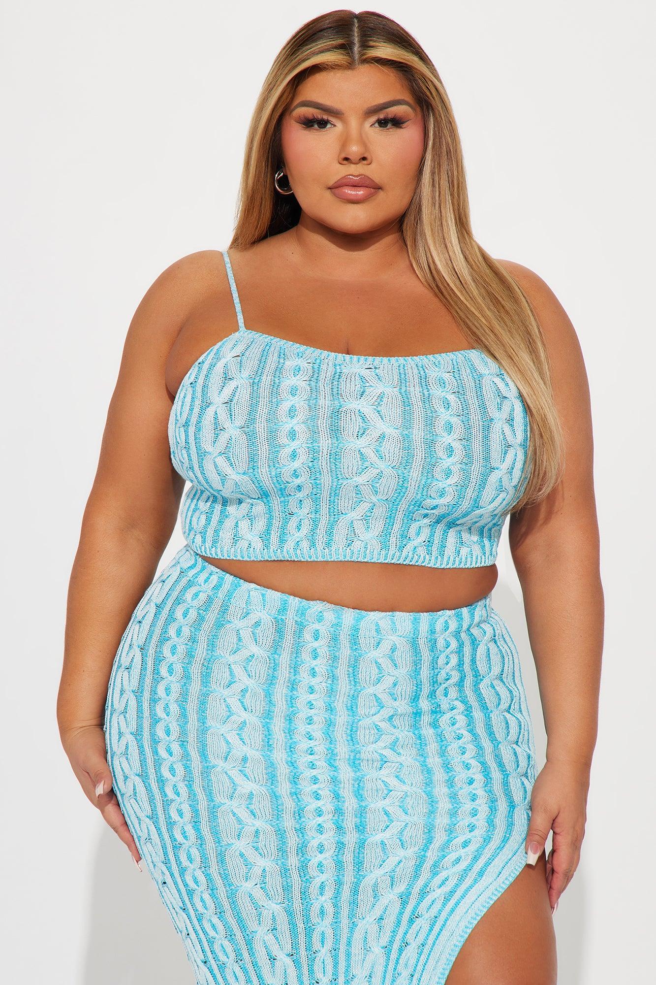 Vacation Lover Skirt Set - Blue Product Image