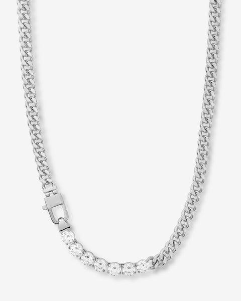 Julian Loves Diamonds Necklace 18" - Silver|White Diamondettes Product Image