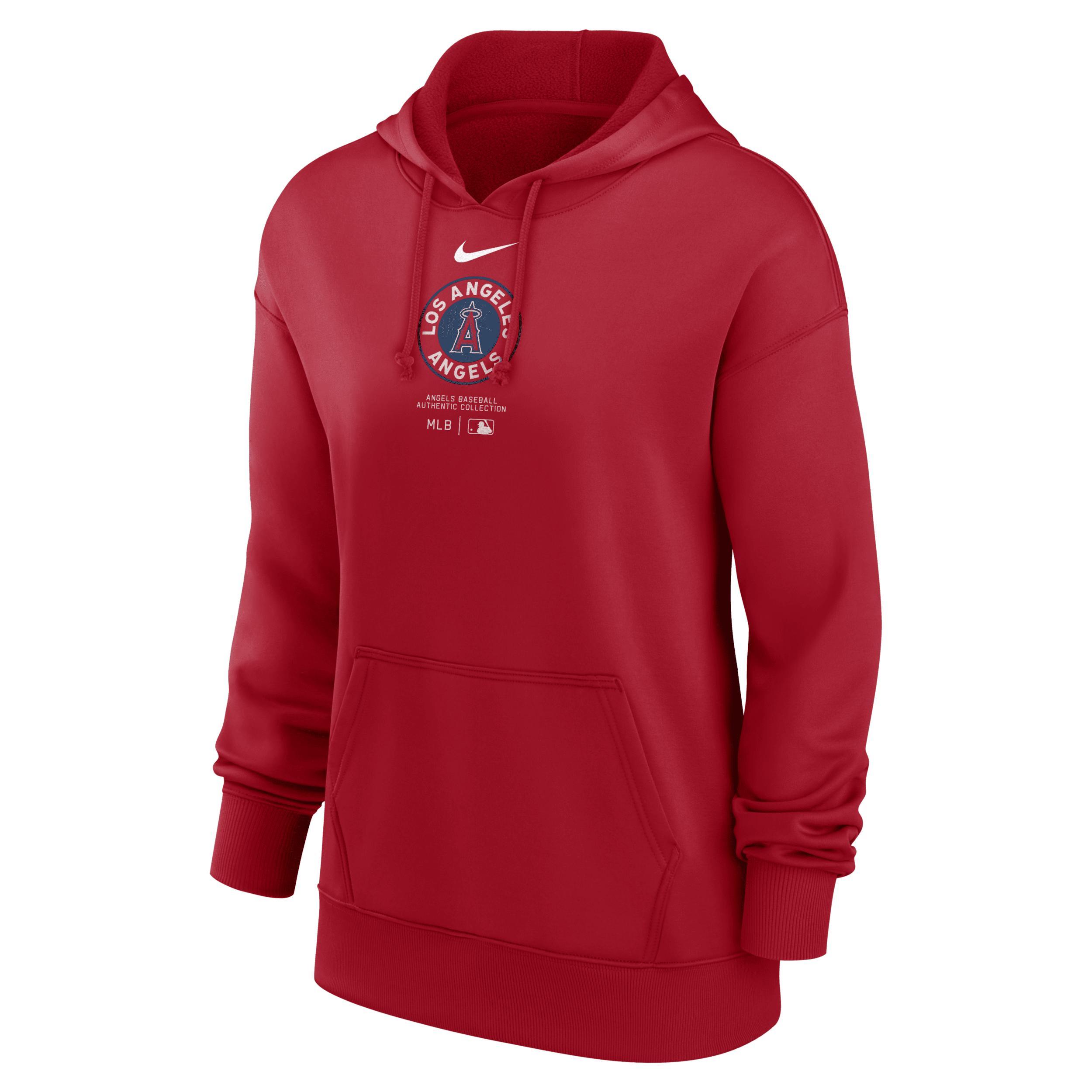 Womens Nike Chicago Cubs City Connect Practice Performance Pullover Hoodie Blue Product Image