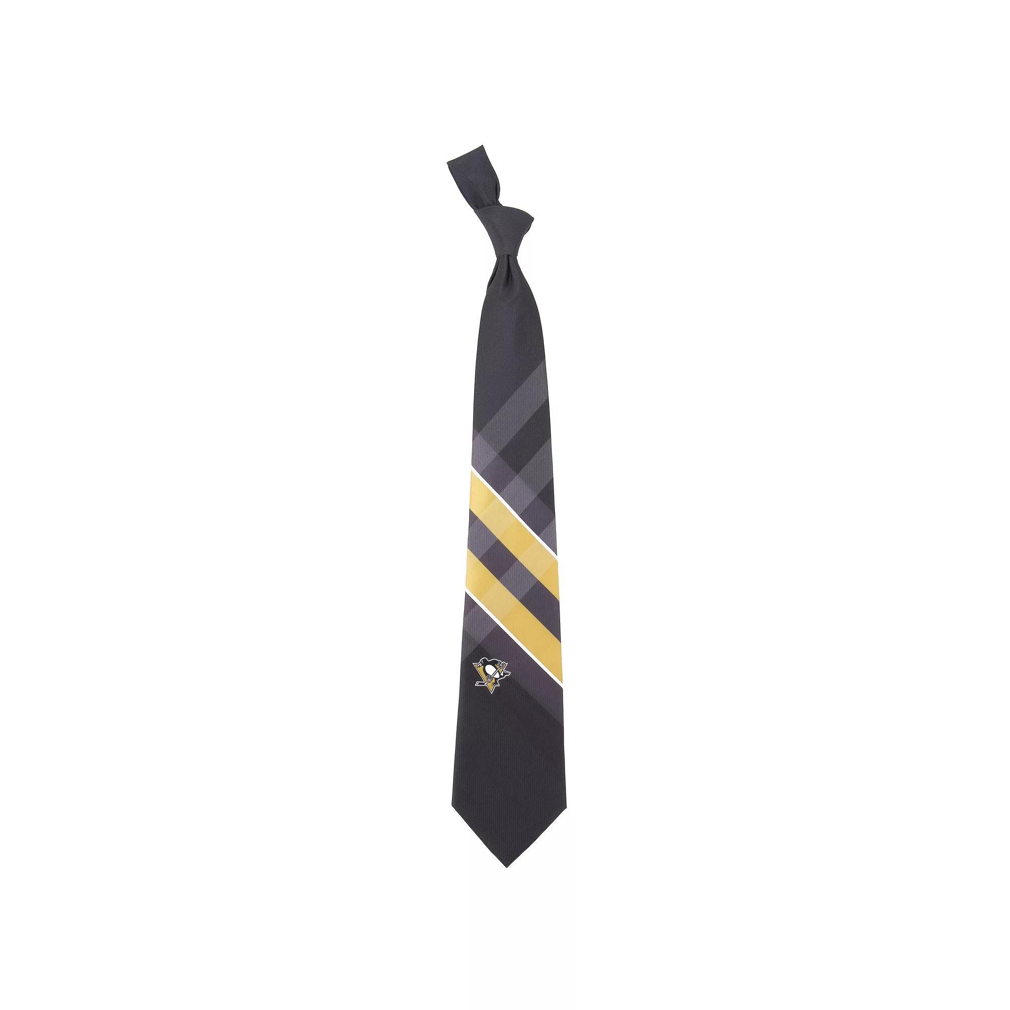 Men's NHL Pittsburgh Penguins Grid Neck Tie Product Image