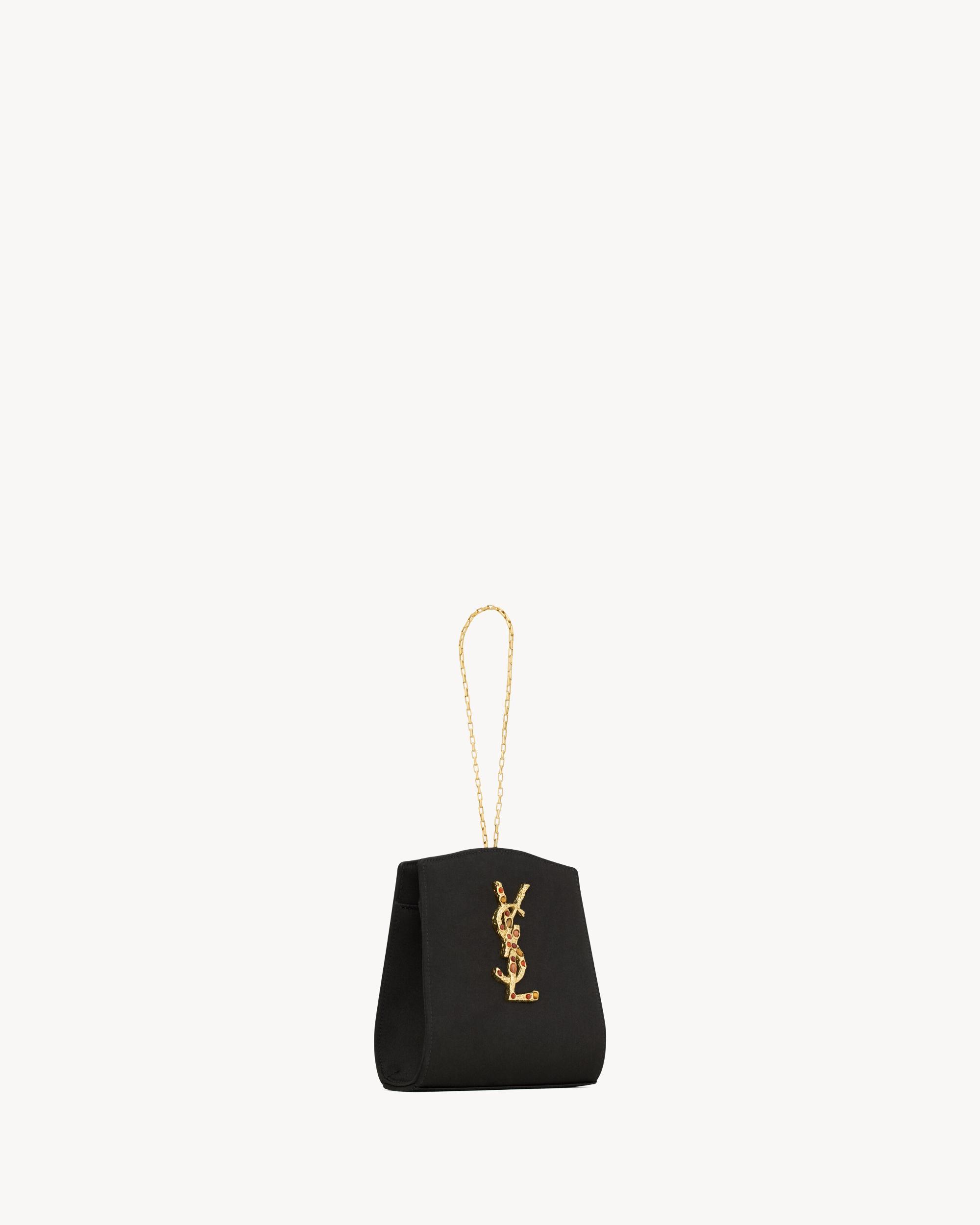 EVENING mini bracelet bag in satin Product Image