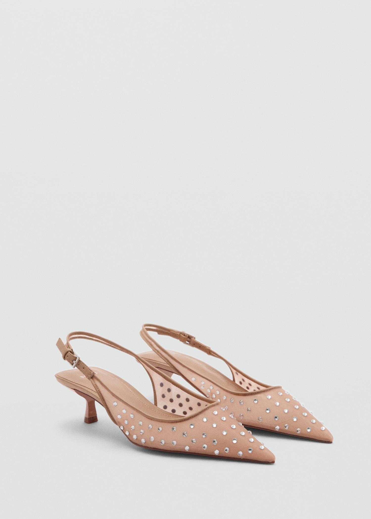 Crystal heel shoe - Women | MANGO USA Product Image