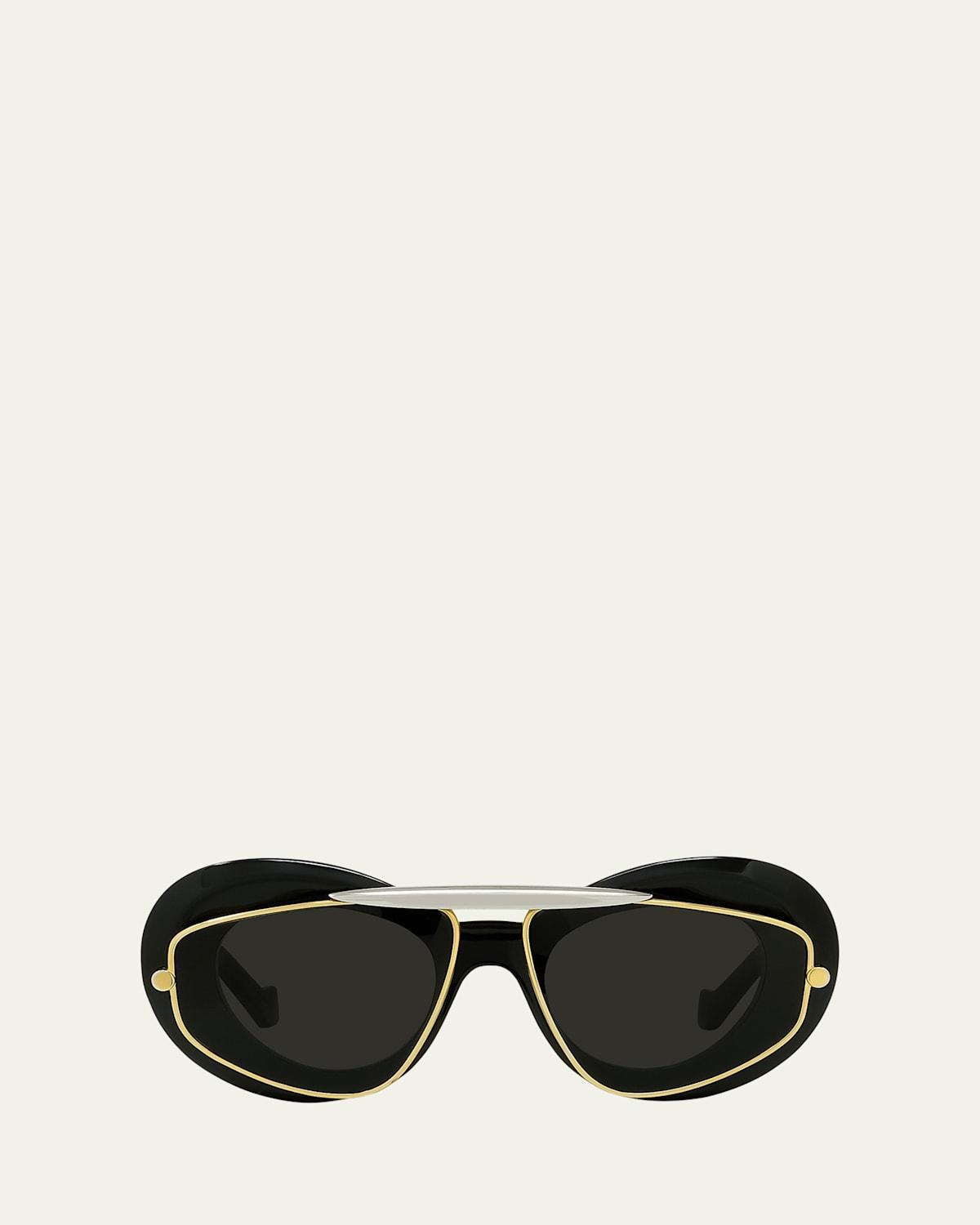 Womens Double Frame 47MM Geometric Sunglasses Product Image