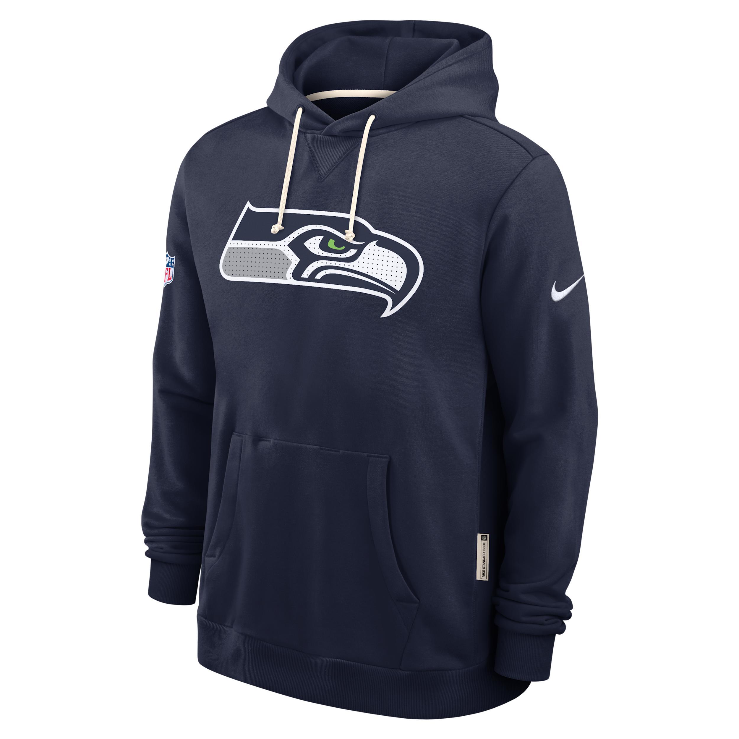 Seattle Seahawks Initial Home Sideline Nike Men's Dri-FIT NFL Pullover Hoodie Product Image