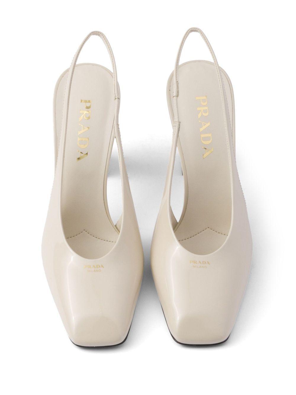 85mm leather slingback pumps Product Image