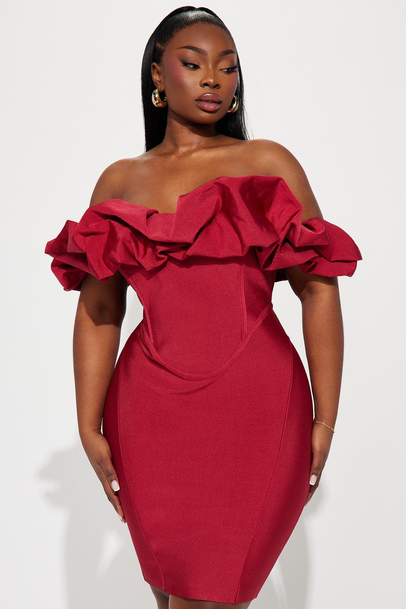 Belinda Bandage Mini Dress - Red Product Image