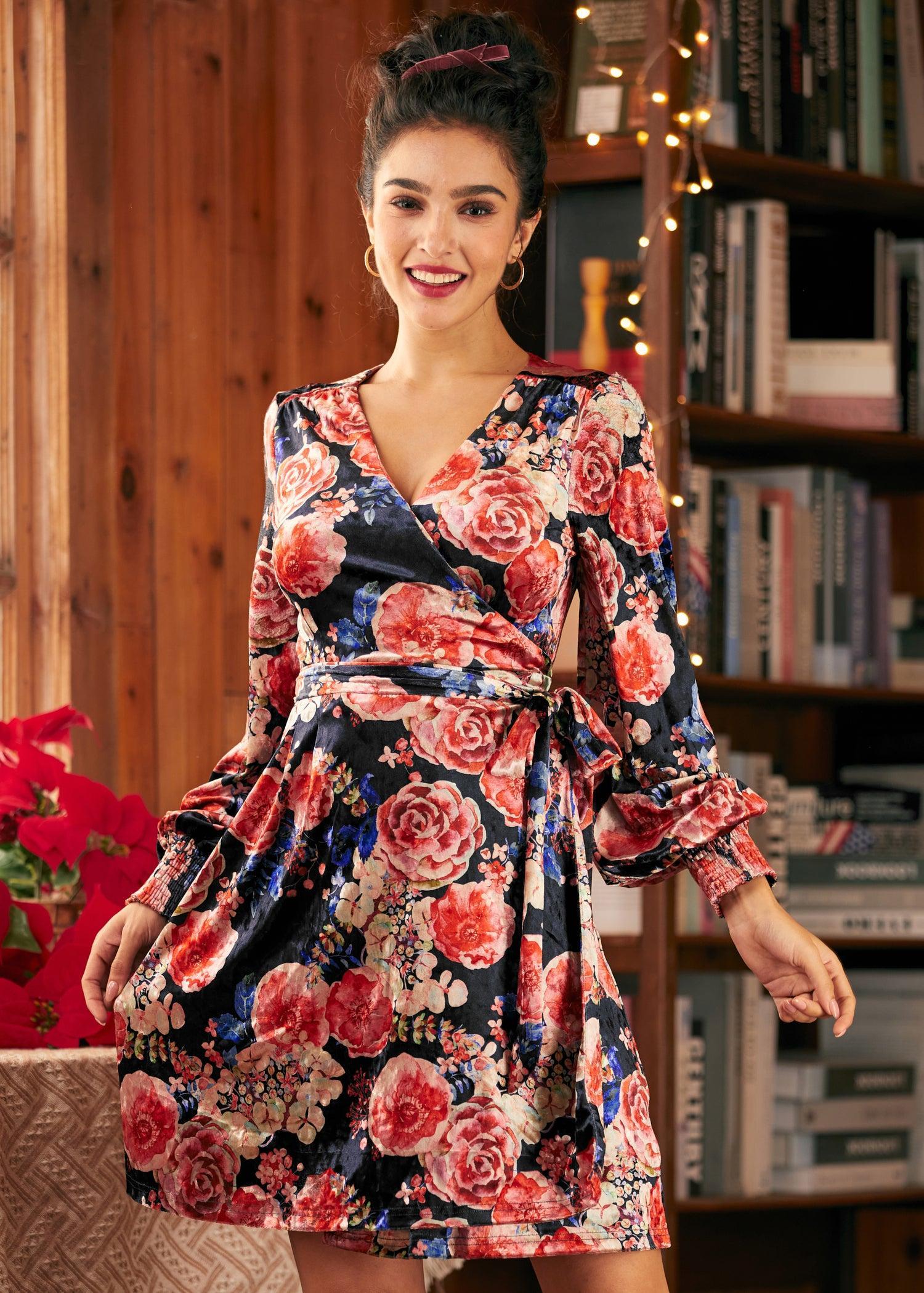 Celestial Silhouette Balloon Sleeve Dress Product Image