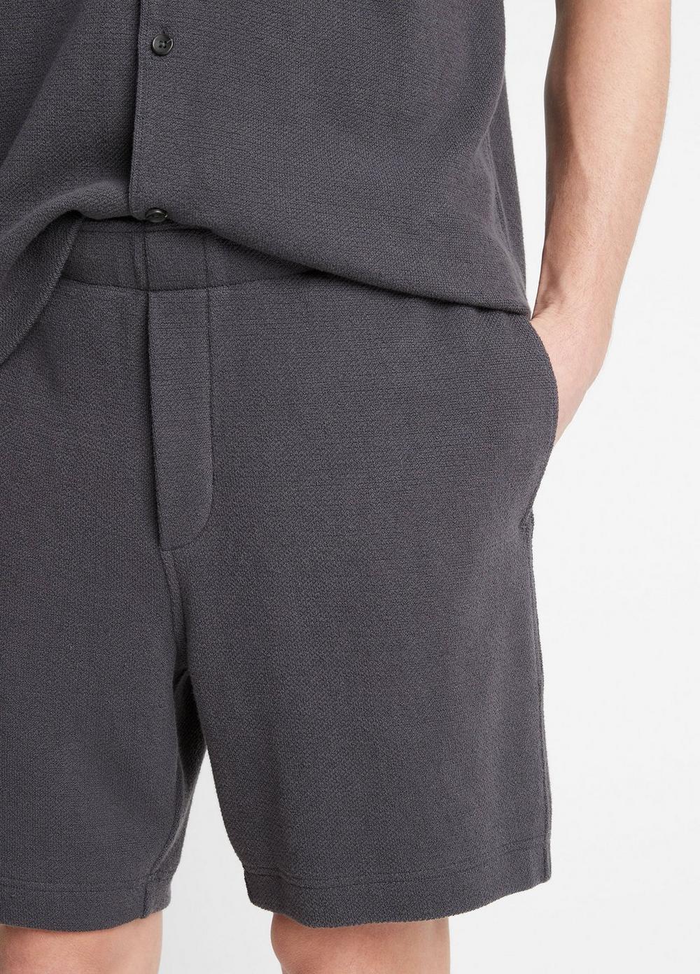 Mens Cotton Boucl Pull-On Short, Bone, Size XXL Vince Product Image