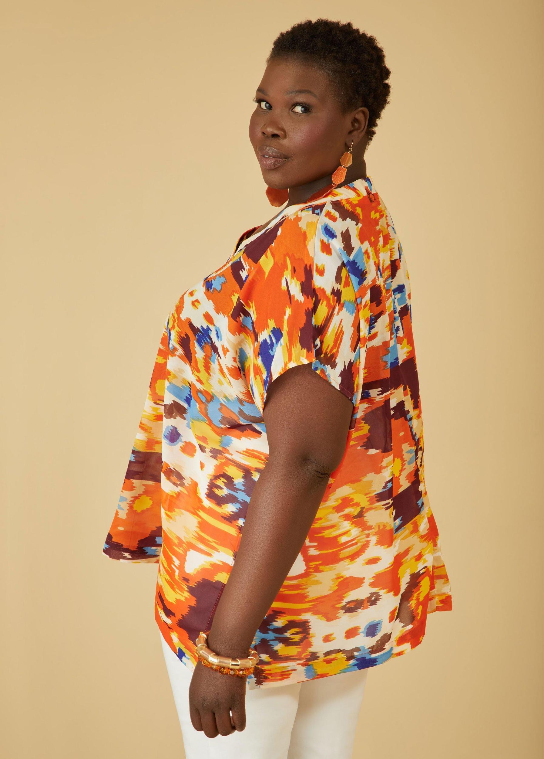 Printed Chiffon Blouse Product Image