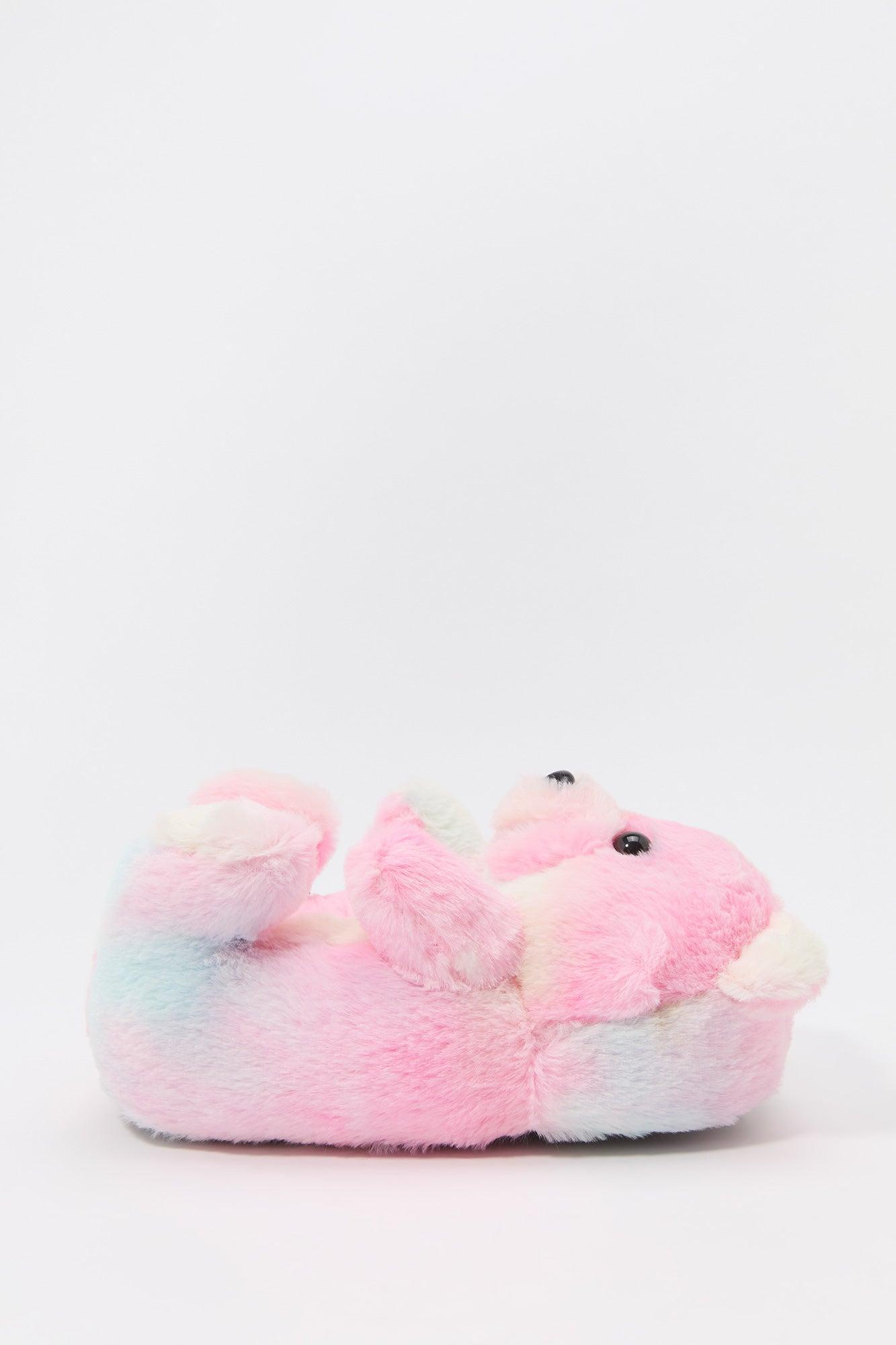 Faux Fur 3D Bear Slippers Female Product Image
