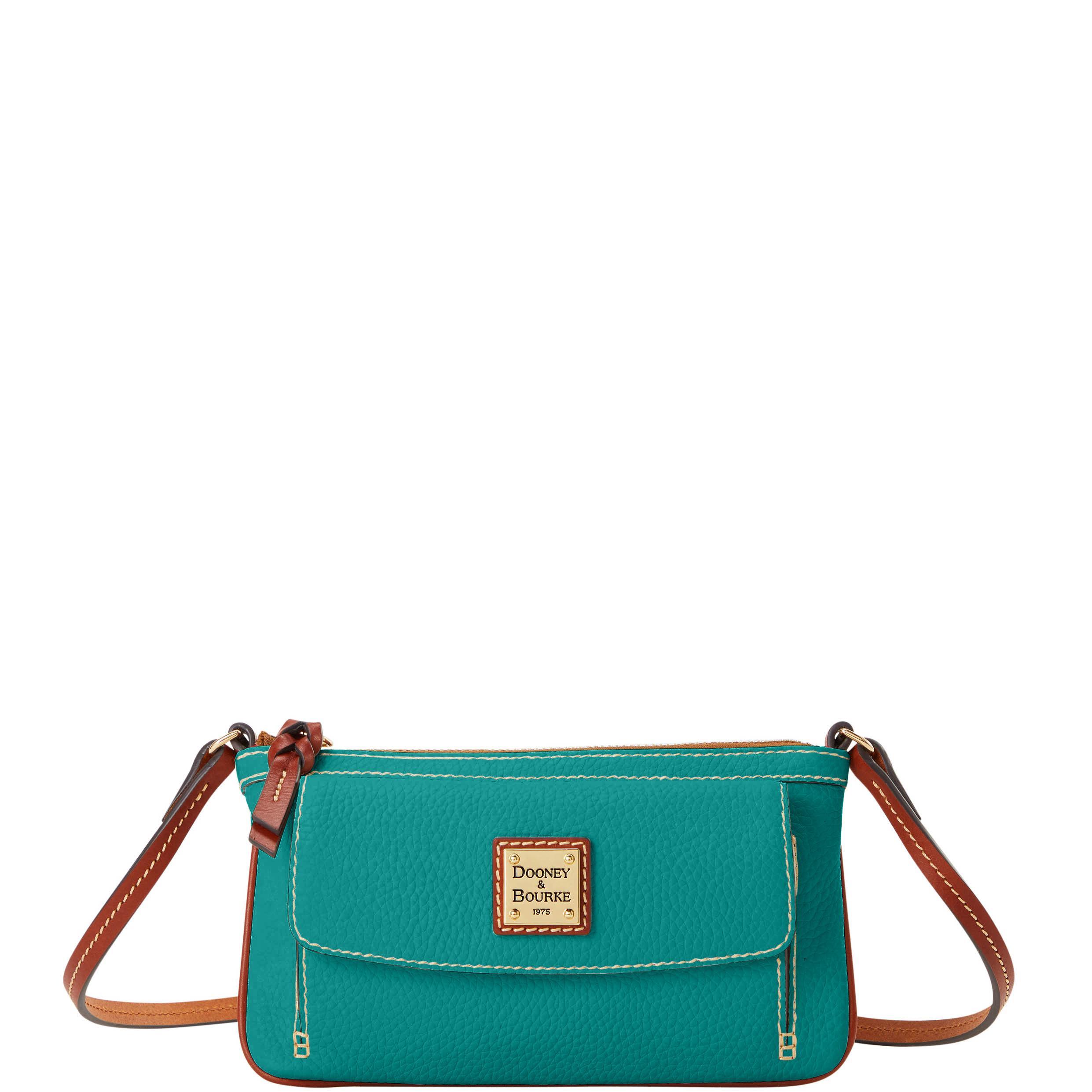 Dooney & Bourke Womens Pebble Grain Gigi Crossbody Leather Shoulder Bag in Azure Product Image