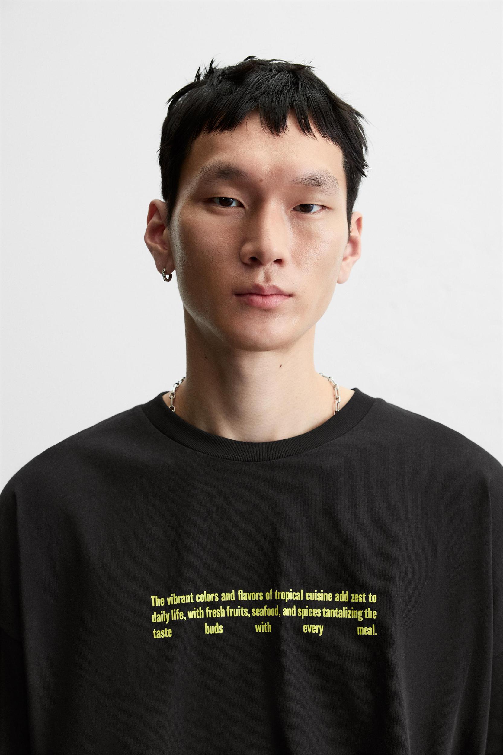 TEXT PRINT T-SHIRT Product Image